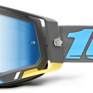100% RACECRAFT 2 TRINIDAD MIRROR BLUE LENS