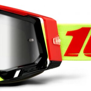 100% RACECRAFT 2 WIZ FLASH SILVER LENS