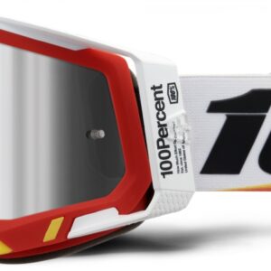 100% RACECRAFT 2 ARSHAM RED MIRROR SIL FLASH LENS