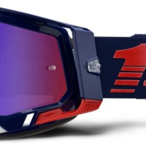 100% RACECRAFT 2 REPUBLIC MIRROR RED/BLUE LENS