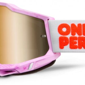 100% ACCURI 2 GOGGLE HUNDREDS MIRROR GOLD LENS
