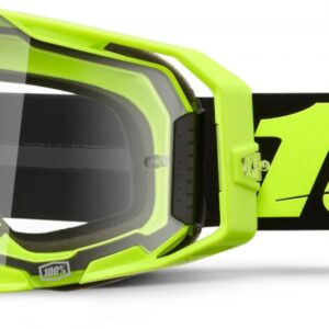 100% ARMATIC GOGGLE NEON YELLOW CLEAR LENS