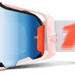 100% ARMEGA TUBULAR MIRROR BLUE LENS