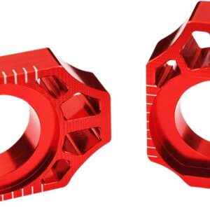 SCAR AXLE BLOCK KAW/SUZ RED