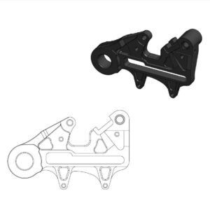 MOTO-MASTER BRAKE CALIPER ADAPTOR 240MM