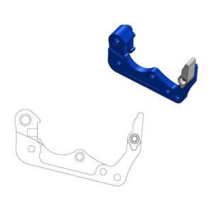 MOTO-MASTER BRAKE CALIPER ADAPTOR BLUE