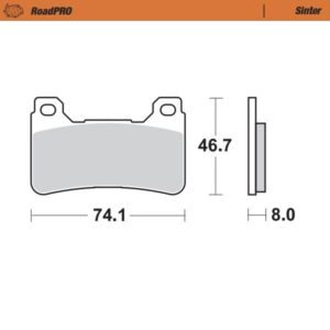 MOTO-MASTER BRAKE PAD SINTER FRONT