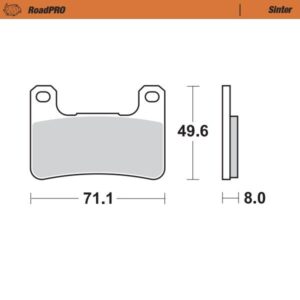MOTO-MASTER BRAKE PAD SINTER FRONT