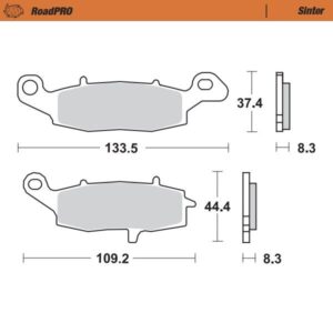 MOTO-MASTER BRAKE PAD SINTER FRONT
