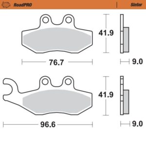MOTO-MASTER BRAKE PAD SCOOTER