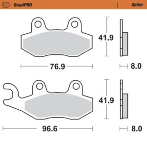 MOTO-MASTER BRAKE PAD SINTER
