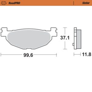 MOTO-MASTER BRAKE PAD SCOOTER