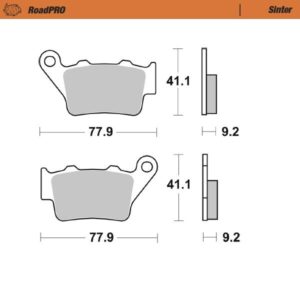 MOTO-MASTER BRAKE PAD SCOOTER