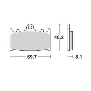 MOTO-MASTER BRAKE PAD CERAMIC