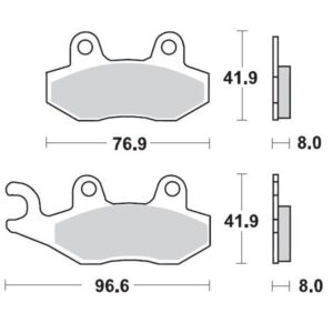 MOTO-MASTER BRAKE PAD CERAMIC