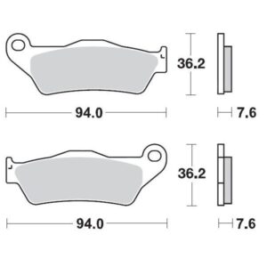 MOTO-MASTER BRAKE PAD CERAMIC