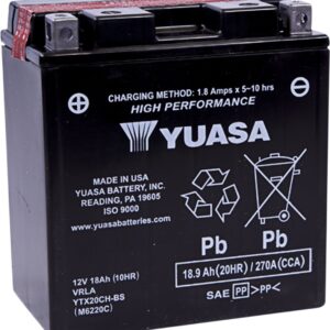 BATTERY YUASA MF YTX20CH-BS