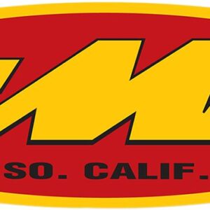 FMF 23 OVAL STKR(YEL/RD)