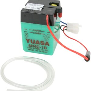 BATTERY YUASA 6-VOLT DRY 6N4C-