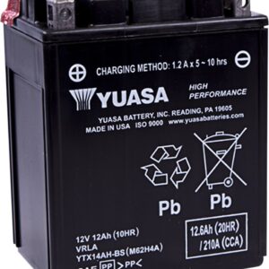 BATTERY YUASA MF YTX14AH-BS