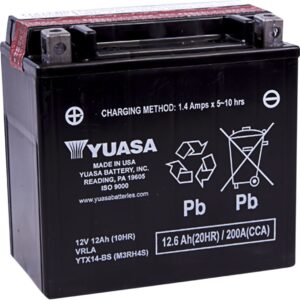 BATTERY YUASA MF YTX14-BS