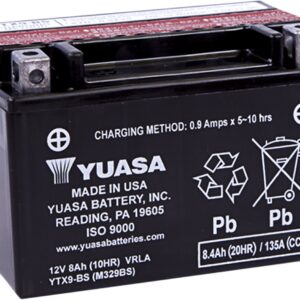 BATTERY YUASA MF YTX9-BS