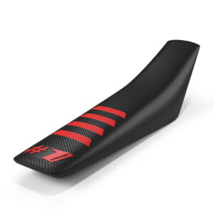 Onegripper - Seat Cover - RIBBED - Black/Red