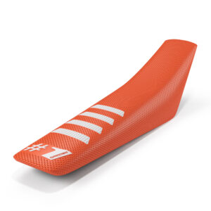 Onegripper - Seat Cover - RIBBED - Orange/White