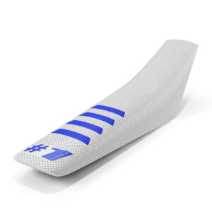 Onegripper - Seat Cover - RIBBED - White/Blue
