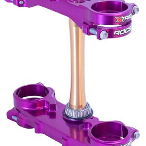 X-Trig ROCS Triple Clamp, Offset 22, Purple