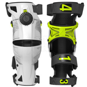 Mobius X8 white/yellow knee brace - MEDIUM SIZE