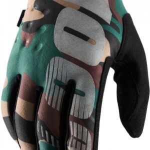 100% BRISKER GLOVES CAMO/BLACK