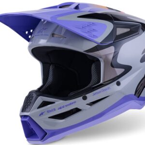 ALPINESTARS HELMET YOUTH SM3 JETTSON GRAY/PU