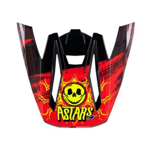 ALPINESTARS VISOR SM5 RASH RED/G
