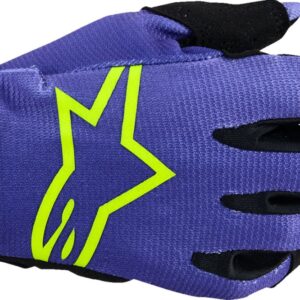 ALPINESTARS GLOVES YOUTH RADAR PURPLE/YELLOW