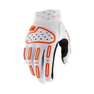 100% GLOVES AIRMATIC 2 WHITE/ORANGE
