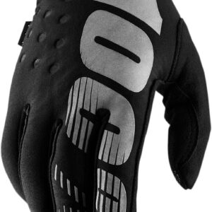 100% GLOVE YTH BRISK BK/GY